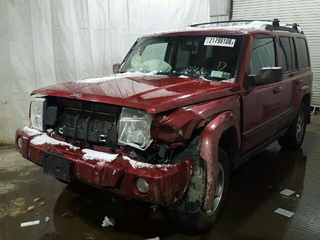 1J8HG48K49C554559 - 2009 JEEP COMMANDER BURGUNDY photo 2