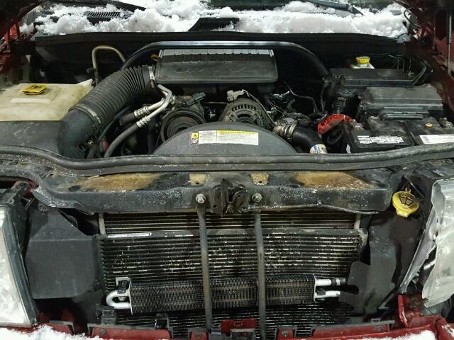 1J8HG48K49C554559 - 2009 JEEP COMMANDER BURGUNDY photo 7