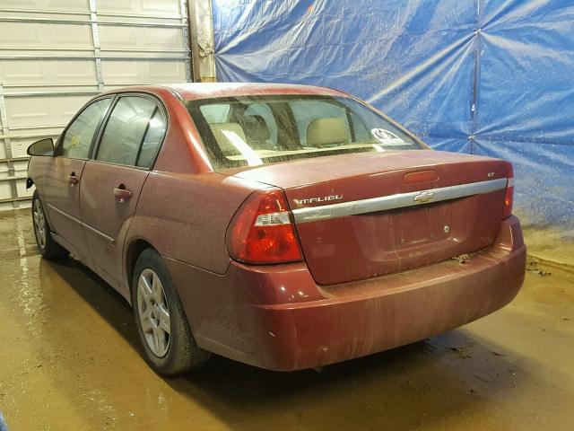 1G1ZT51F86F270963 - 2006 CHEVROLET MALIBU LT RED photo 3