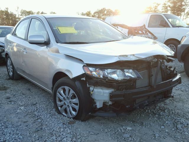 KNAFT4A26D5701303 - 2013 KIA FORTE LX SILVER photo 1