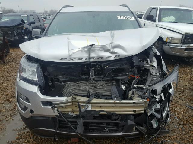 1FM5K8D83HGC54783 - 2017 FORD EXPLORER X SILVER photo 7