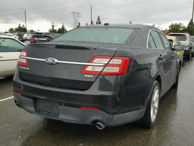 1FAHP2E85DG123255 - 2013 FORD TAURUS SEL BLACK photo 4