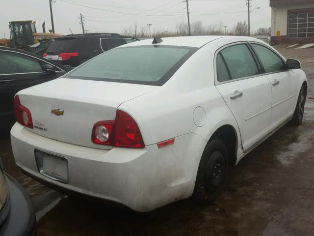 1G1ZC5EU9CF128304 - 2012 CHEVROLET MALIBU 1LT WHITE photo 4