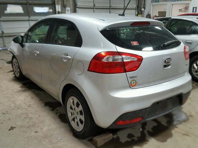 KNADM5A3XE6352404 - 2014 KIA RIO LX SILVER photo 3