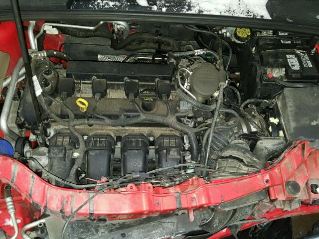 1FAHP3F20CL256205 - 2012 FORD FOCUS SE RED photo 7