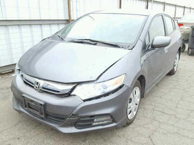 JHMZE2H3XDS005461 - 2013 HONDA INSIGHT CHARCOAL photo 2