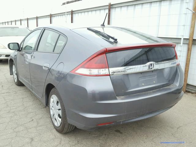 JHMZE2H3XDS005461 - 2013 HONDA INSIGHT CHARCOAL photo 3