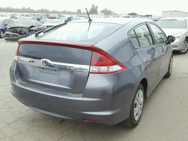 JHMZE2H3XDS005461 - 2013 HONDA INSIGHT CHARCOAL photo 4