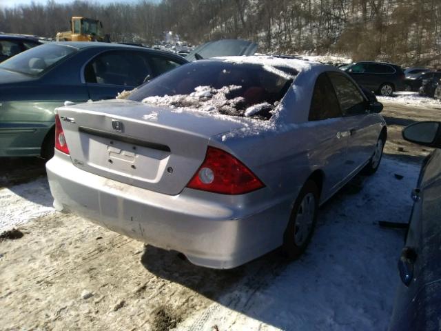 1HGEM22174L049973 - 2004 HONDA CIVIC DX V SILVER photo 4