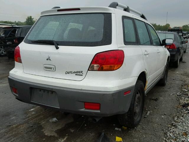 JA4LZ31G43U050679 - 2003 MITSUBISHI OUTLANDER WHITE photo 4