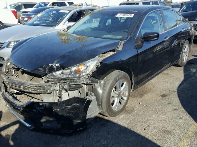 1HGCR2F36FA157665 - 2015 HONDA ACCORD LX BLACK photo 2