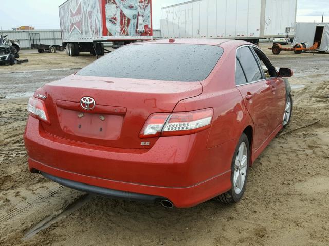 4T1BF3EK0BU162351 - 2011 TOYOTA CAMRY BASE RED photo 4