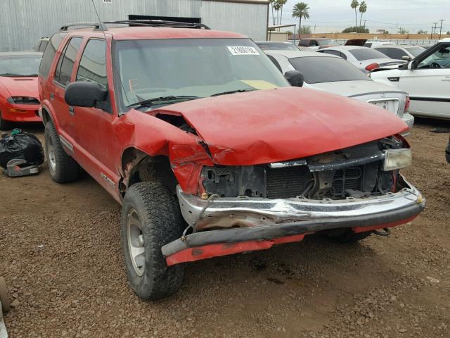 1GNDT13W4X2189868 - 1999 CHEVROLET BLAZER RED photo 1