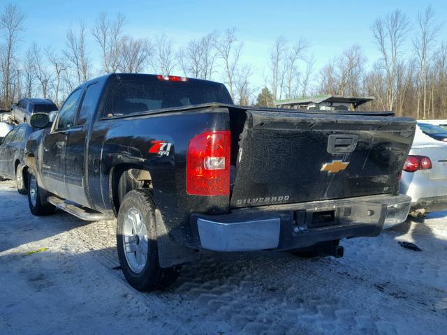 1GCRKSE75DZ406151 - 2013 CHEVROLET SILVERADO BLACK photo 3