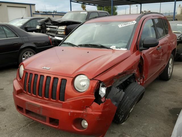 1J8FT47W58D711967 - 2008 JEEP COMPASS SP RED photo 2