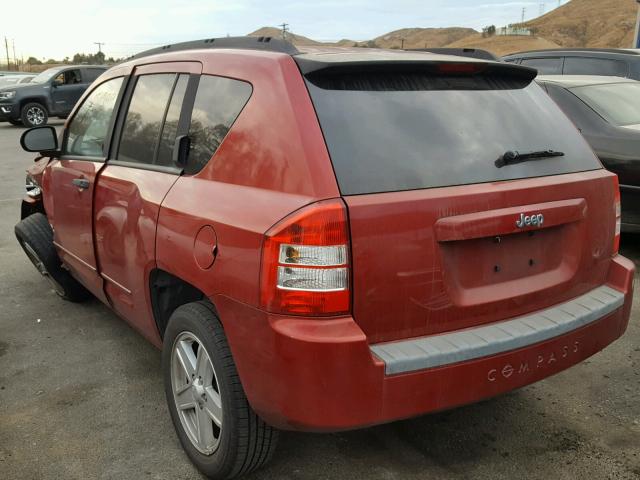 1J8FT47W58D711967 - 2008 JEEP COMPASS SP RED photo 3