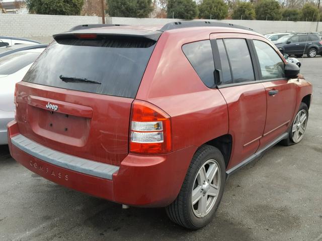 1J8FT47W58D711967 - 2008 JEEP COMPASS SP RED photo 4