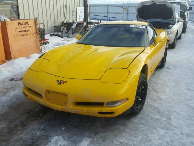 1G1YY12S945127394 - 2004 CHEVROLET CORVETTE Z YELLOW photo 2