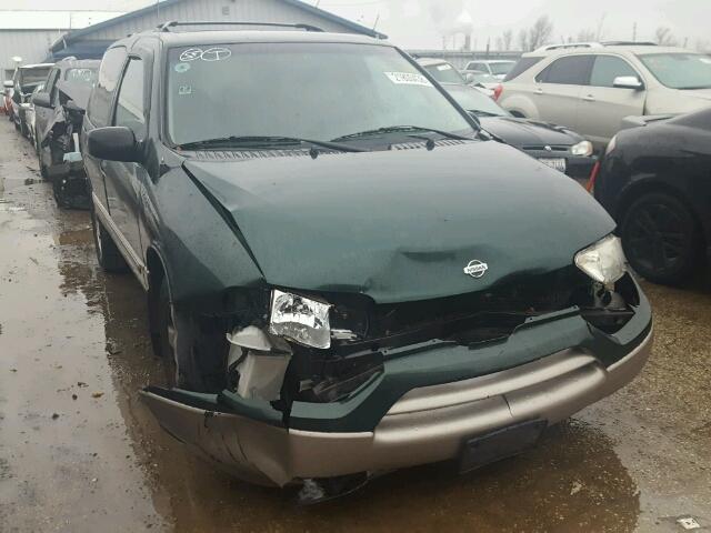 4N2ZN15TX1D830204 - 2001 NISSAN QUEST GXE GREEN photo 1