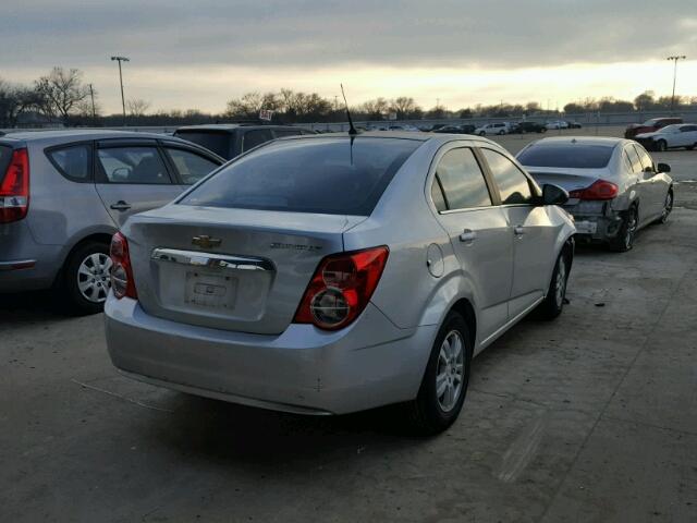 1G1JD5SHXC4138109 - 2012 CHEVROLET SONIC LT SILVER photo 4