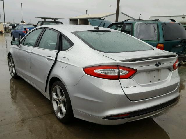 3FA6P0H76ER170657 - 2014 FORD FUSION SE SILVER photo 3