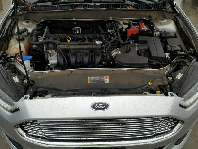 3FA6P0H76ER170657 - 2014 FORD FUSION SE SILVER photo 7