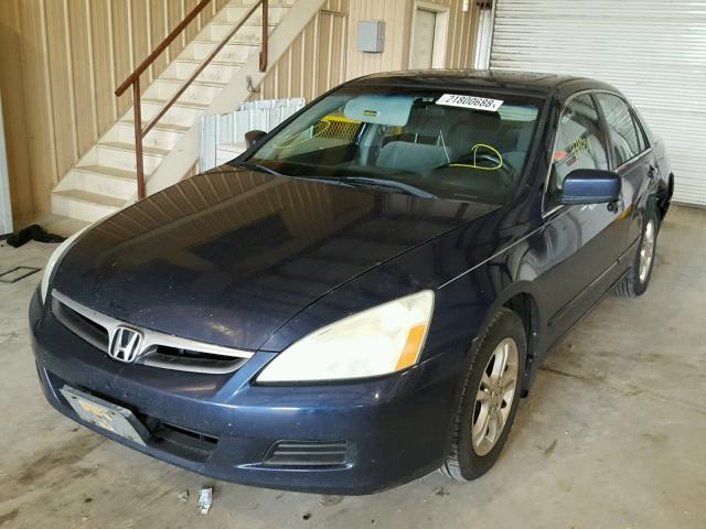 1HGCM56787A209043 - 2007 HONDA ACCORD EX BLUE photo 2