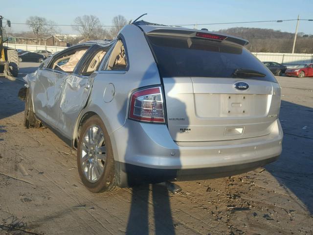 2FMDK3KC4ABA20364 - 2010 FORD EDGE LIMIT SILVER photo 3