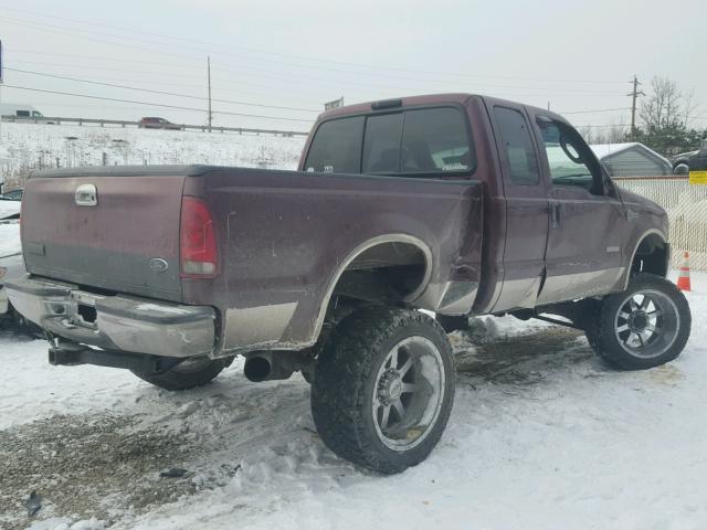 1FTSX21P45EA70056 - 2005 FORD F250 SUPER TWO TONE photo 4