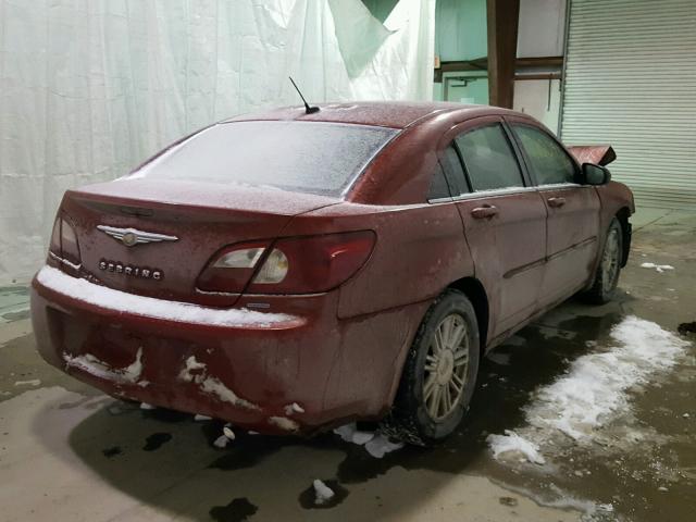 1C3LC56K67N562805 - 2007 CHRYSLER SEBRING TO RED photo 4