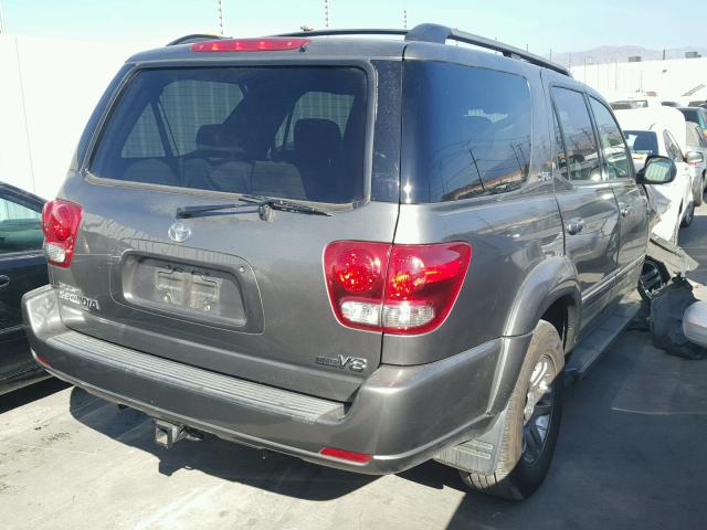 5TDZT34A55S251782 - 2005 TOYOTA SEQUOIA SR GRAY photo 4