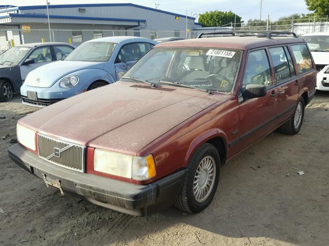 YV1JW8316R1108789 - 1994 VOLVO 940 BURGUNDY photo 2