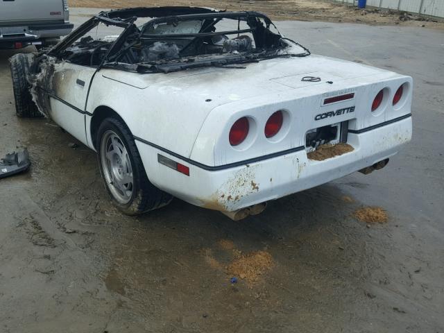 1G1YY3388L5107084 - 1990 CHEVROLET CORVETTE WHITE photo 3