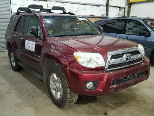 JTEBU14R568058283 - 2006 TOYOTA 4RUNNER SR MAROON photo 1