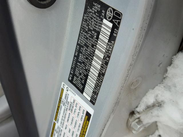 2T1BR32EX7C788391 - 2007 TOYOTA COROLLA CE SILVER photo 10