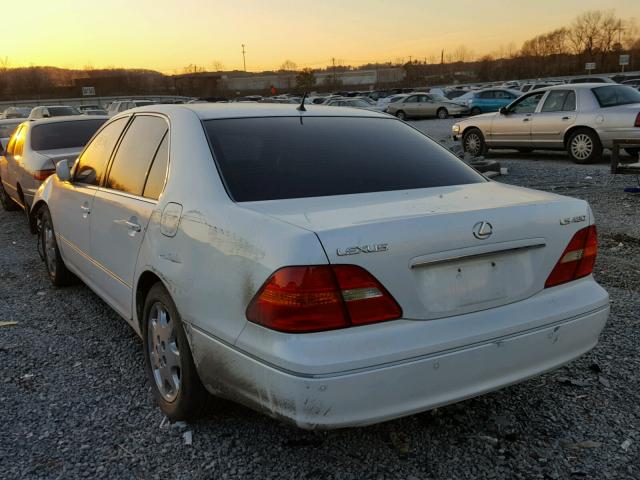 JTHBN30F230106646 - 2003 LEXUS LS 430 WHITE photo 3