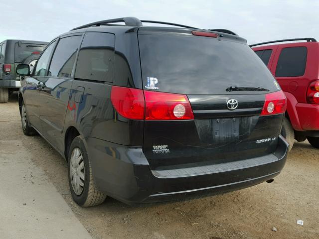 5TDZK23C19S271131 - 2009 TOYOTA SIENNA LE BLACK photo 3