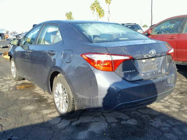 5YFBURHE8FP233396 - 2015 TOYOTA COROLLA L GRAY photo 3