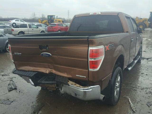 1FTFW1EF7BFA81428 - 2011 FORD F150 SUPER BROWN photo 4