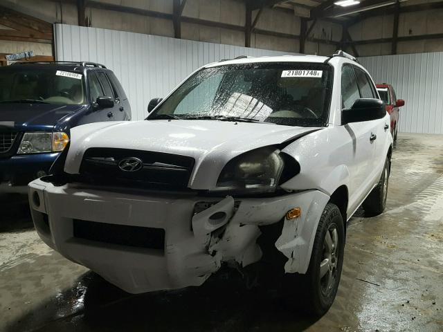 KM8JM12B48U828890 - 2008 HYUNDAI TUCSON GLS WHITE photo 2