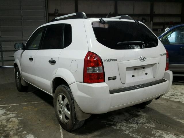 KM8JM12B48U828890 - 2008 HYUNDAI TUCSON GLS WHITE photo 3