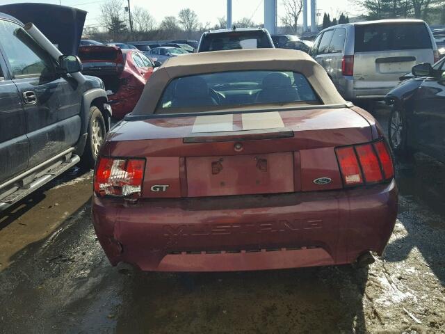 1FAFP45X04F110834 - 2004 FORD MUSTANG GT BURGUNDY photo 10