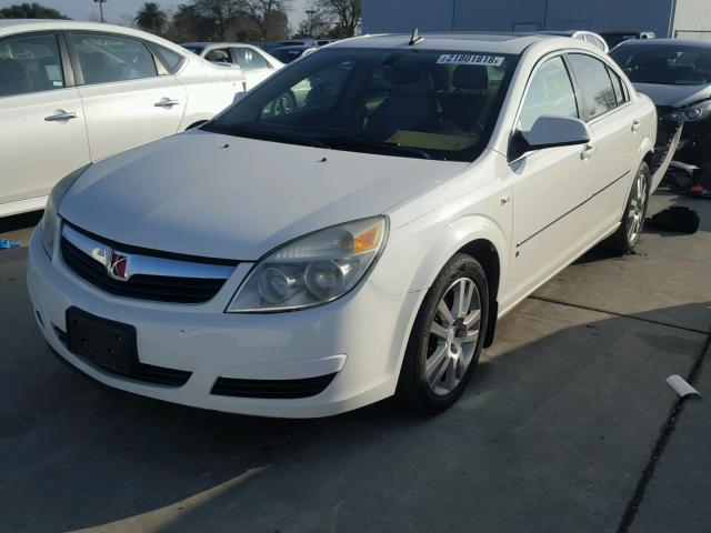 1G8ZS57N77F272708 - 2007 SATURN AURA XE WHITE photo 2