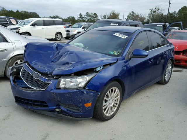 1G1PK5SC1C7330585 - 2012 CHEVROLET CRUZE ECO BLUE photo 2