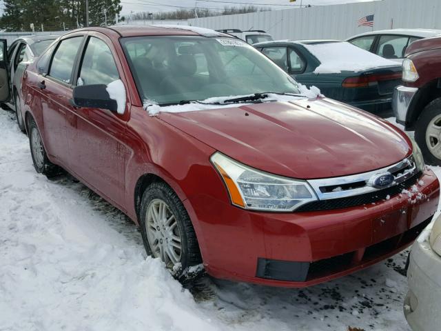 1FAHP35NX9W105617 - 2009 FORD FOCUS SE RED photo 1