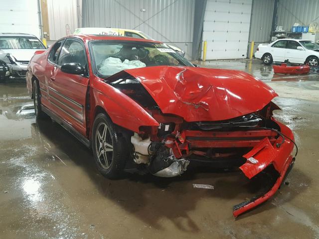 2G1WZ121749344022 - 2004 CHEVROLET MONTE CARL RED photo 1