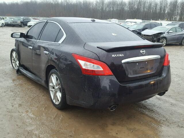 1N4AA5AP3BC857365 - 2011 NISSAN MAXIMA S BLACK photo 3