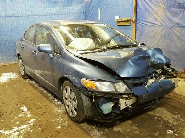 2HGFA16508H530834 - 2008 HONDA CIVIC LX BLUE photo 1