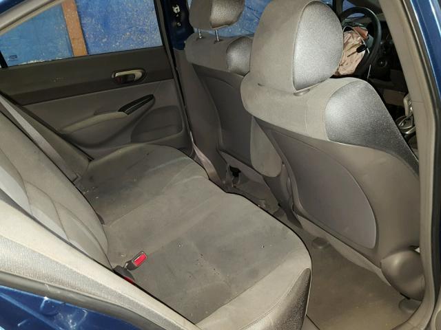 2HGFA16508H530834 - 2008 HONDA CIVIC LX BLUE photo 6