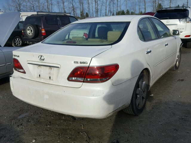 JTHBA30G155108446 - 2005 LEXUS ES 330 WHITE photo 4